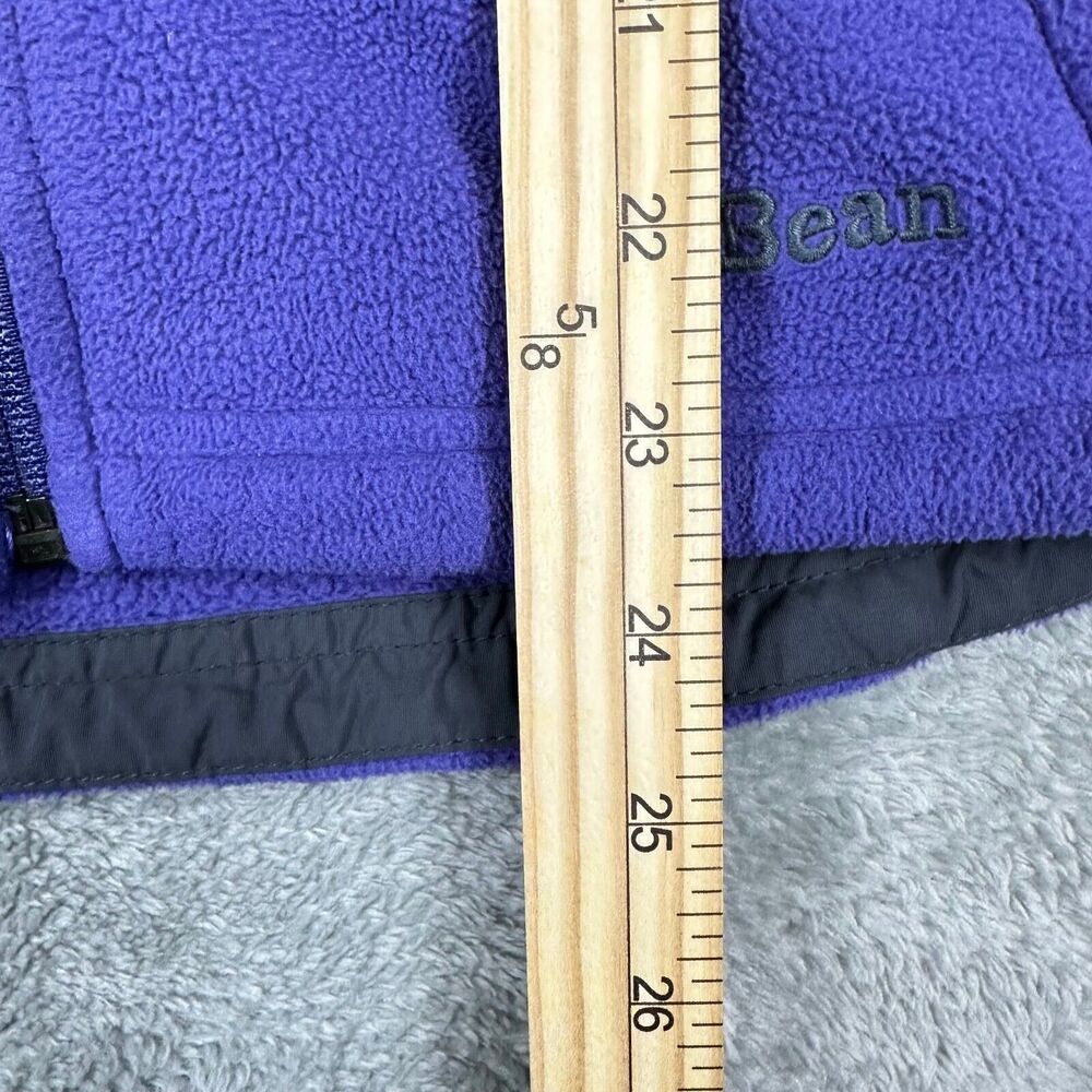 LL Bean Size XS Womens Purple PolarTec Wind Pro Full Zip Fleece Jacket - Picture 6 of 9